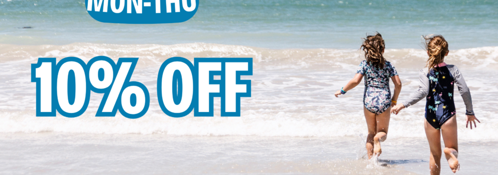 Limited Time Only – Mid Week Special 10% Discount